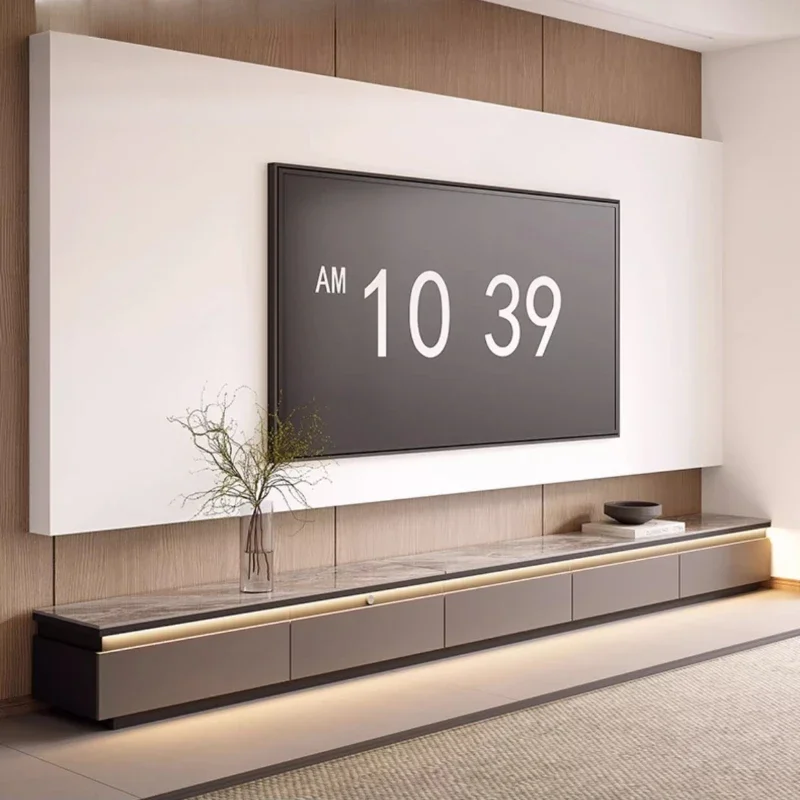 Muebles de TV para Sala de Estar, Modernos, de Lujo, con Estantes, Cajones, Diseño de Autor, Almacenamiento, Soporte para TV, Réplica de Muebles Móviles