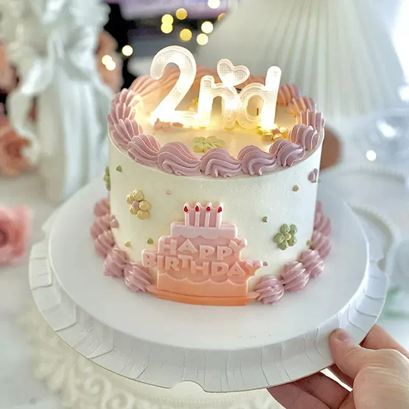 Zahlen-Lichter Tortendekoration Kinder Happy Birthday Kuchendekoration Junge Mädchen 1. 18. LED-Licht Hochzeit Jubiläum Party Requisiten – Detail 5