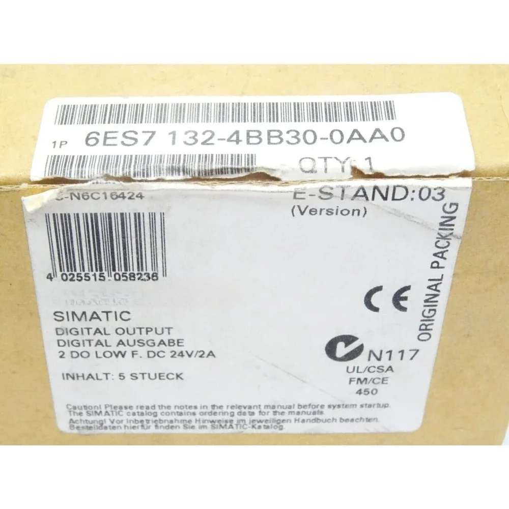 New 6ES7 132-4BB30-0AA0 6ES7132-4BB30-0AA0 SIMATIC DP Modules for ET200S