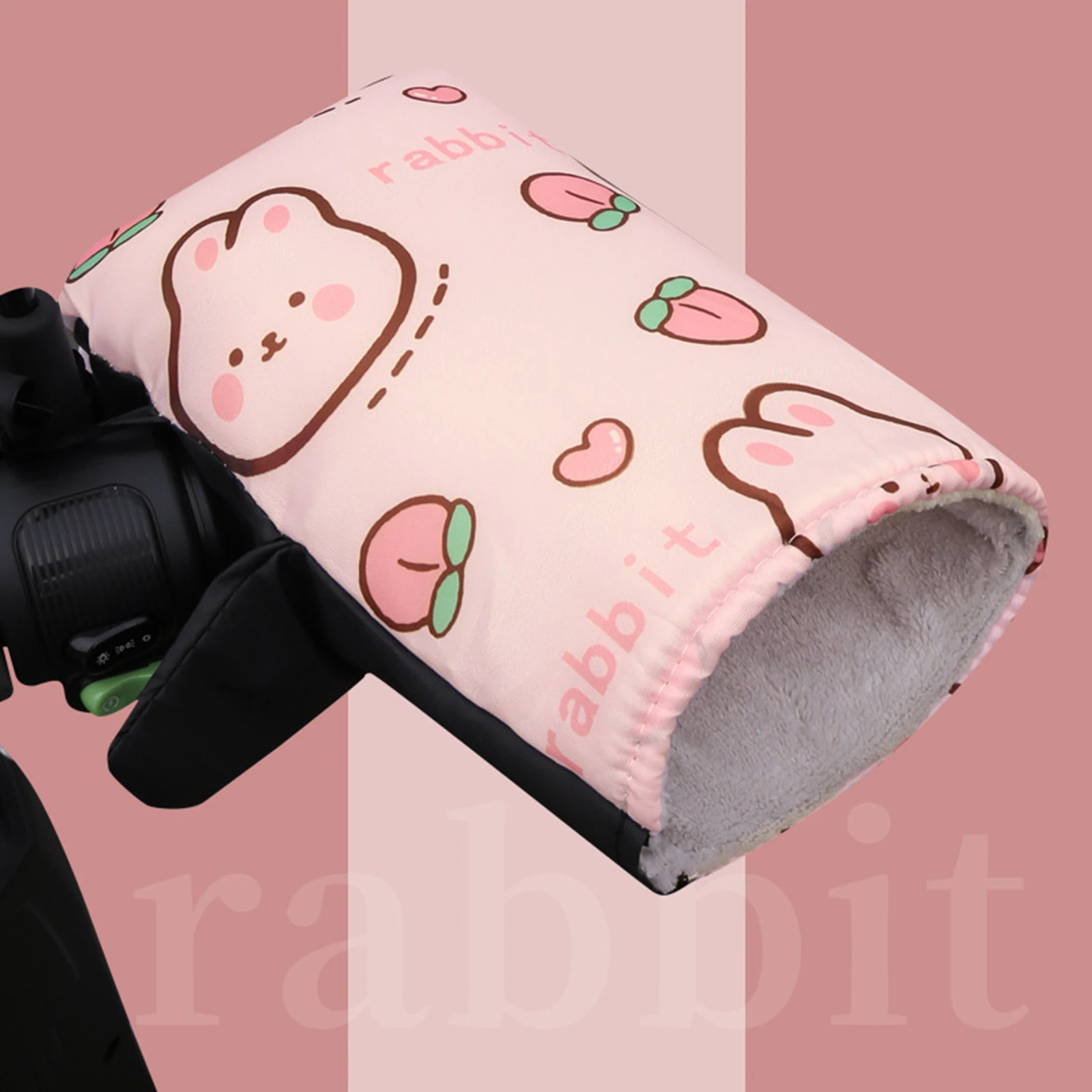 Motorcyclists Handlebar Covers Winter Riding Gear Warm Fleece Lined Windproof Guards for Electric Bike Snow Travel Durable