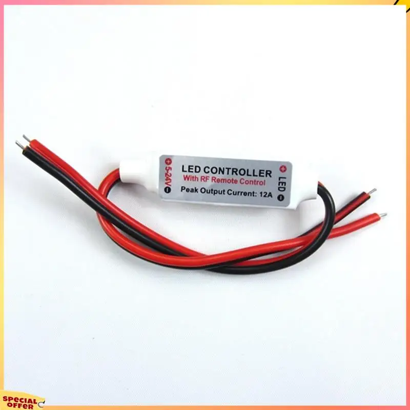 ABFI Mini LED لون واحد باهتة تيار مستمر 5 فولت 12 فولت 24 فولت 5050 2835 قطاع أضواء الجهد المستمر PWM إشارة تحكم RF 9-مفتاح التحكم عن بعد