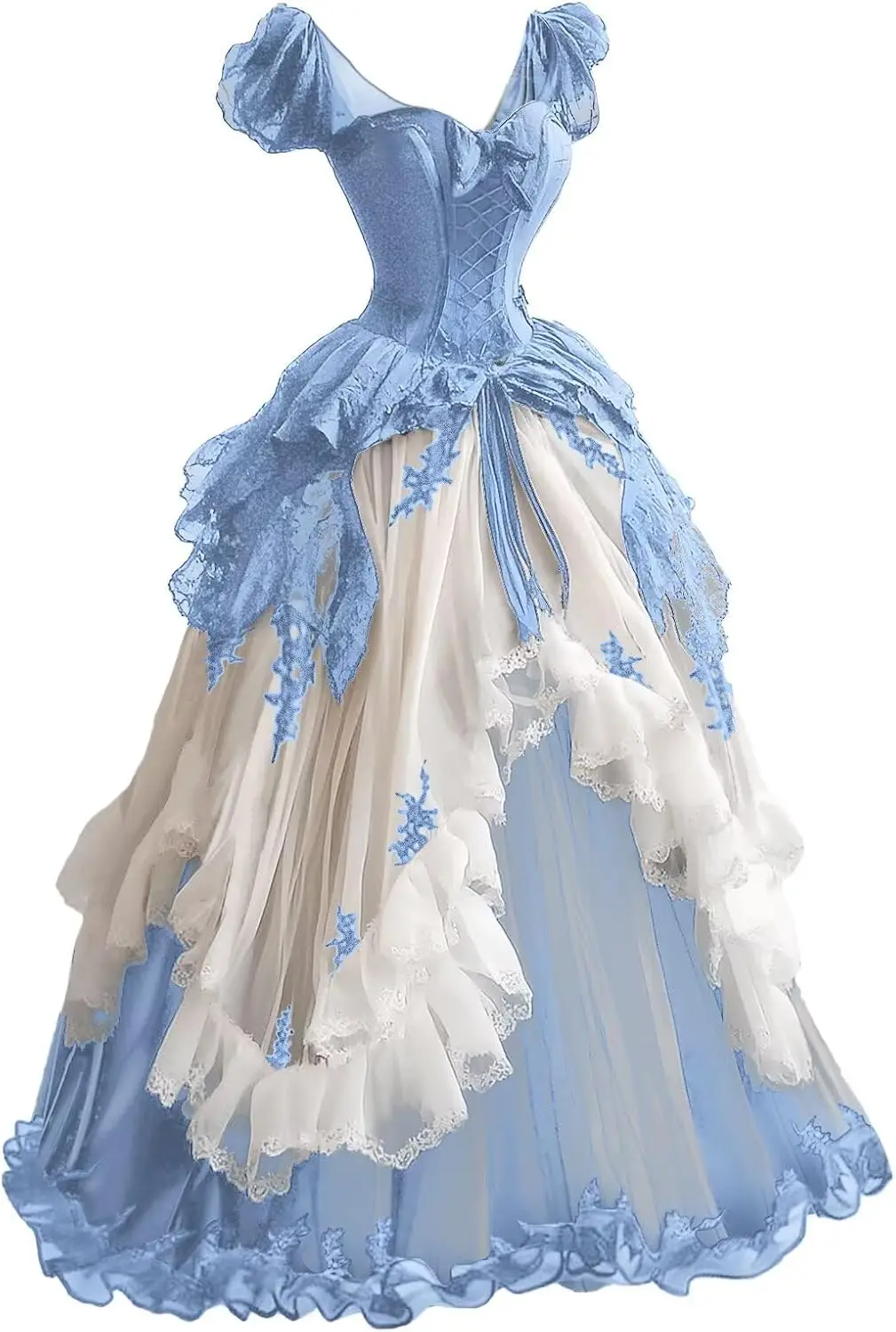 فساتين الزفاف الفيكتورية القوطية للعروس الحبيب مشد Ruched تنورة الجنية أثواب الزفاف ل Quinceanera