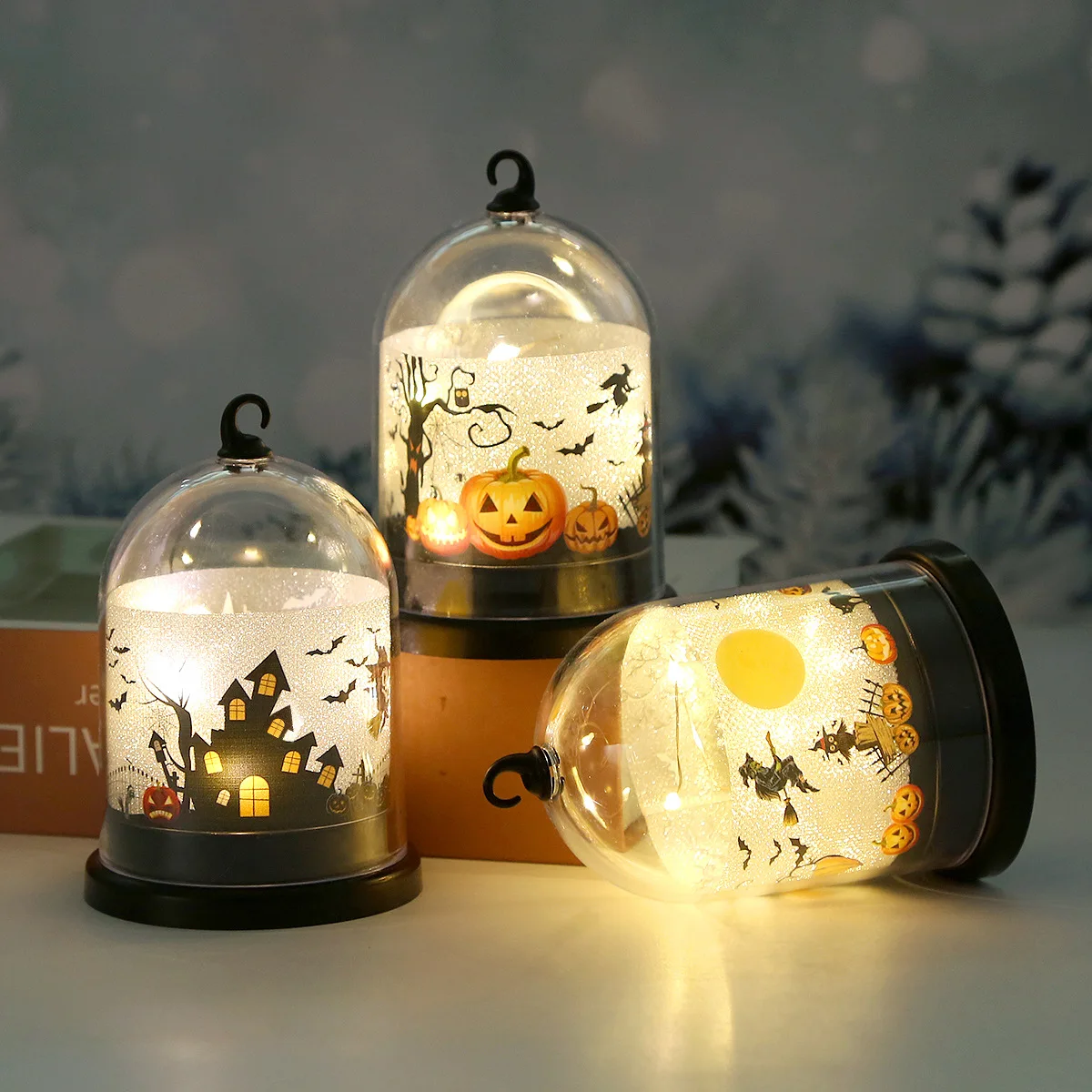 

Halloween Jack-o'-lantern Decorations Small Night Lights Children's Gifts Creative Atmosphere Lights LED Candle Lights