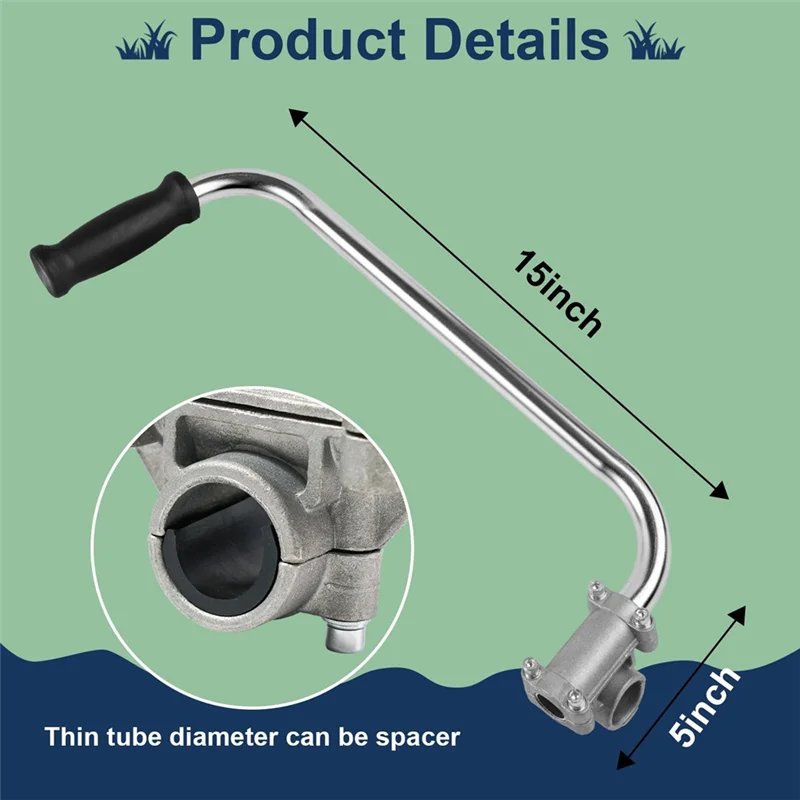 Y17A 2PCS Weed Eater Handle - String Trimmer Handle, Ergonomic Trimmer Grip, Weedeater Handle With Bracket Clamp