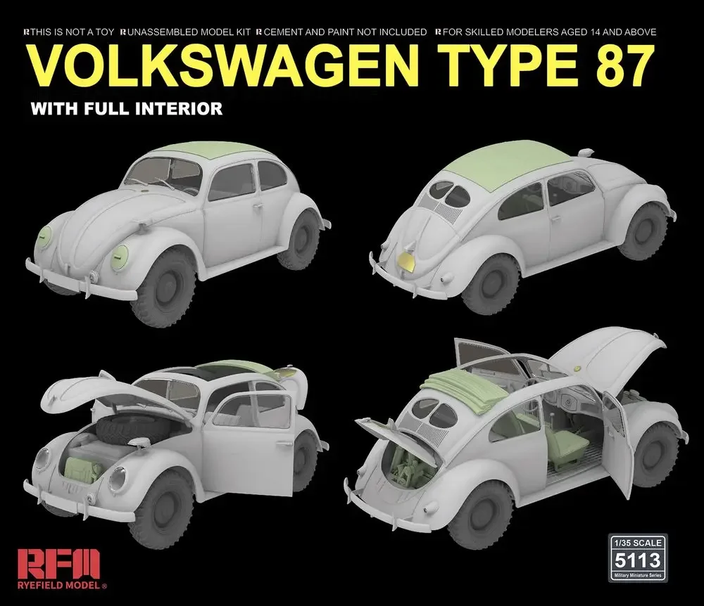 RYEFIELD MODEL RFM RM-5113 1/35 Type 87 مع مجموعة نماذج مقياس داخلية كاملة