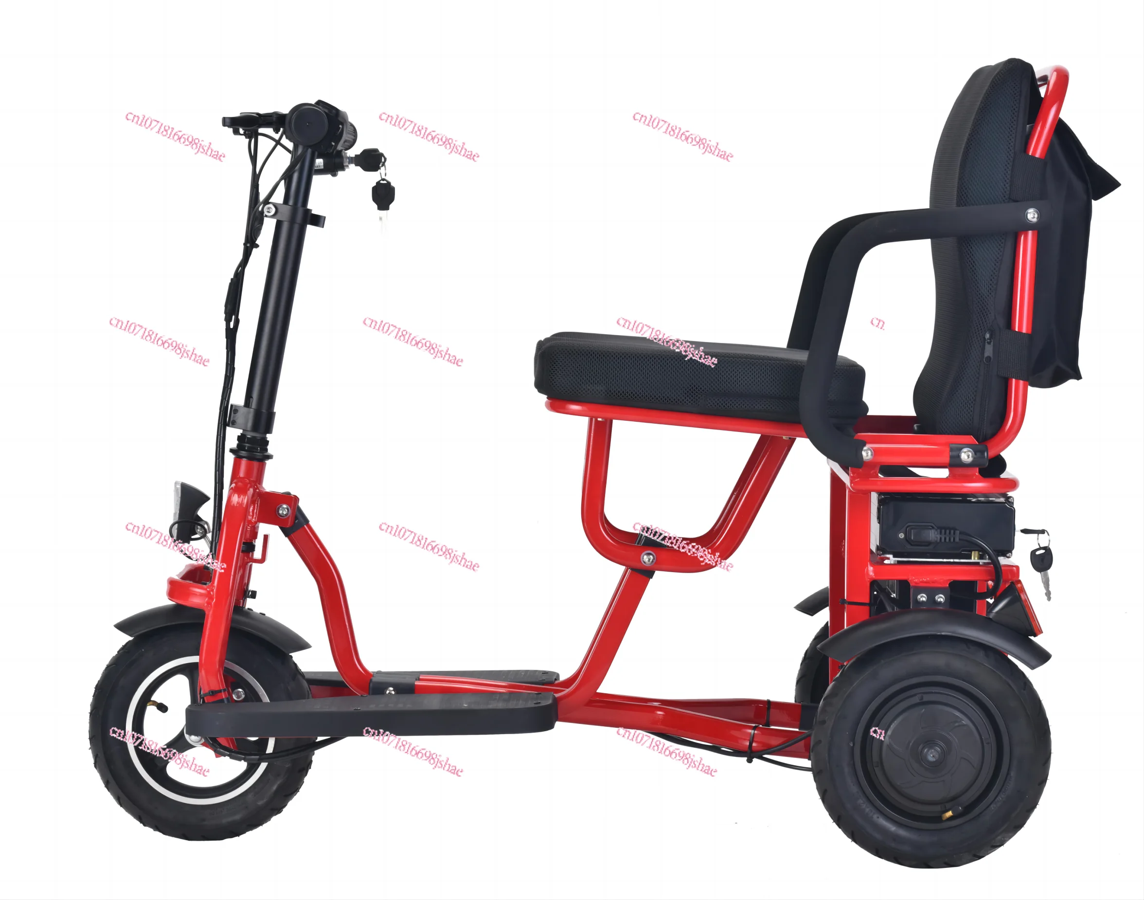 The Elderly Travel 3 Wheels Elderly Electric Scooter Disabled Folding Mobile Scooter