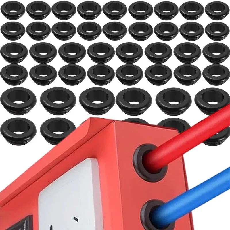 Rubber Grommet Assortment Kit Wire Protector Cable Anti Friction Wiring Hole Plug Wiring Blanking Grommet Plumbing Gasket Rings