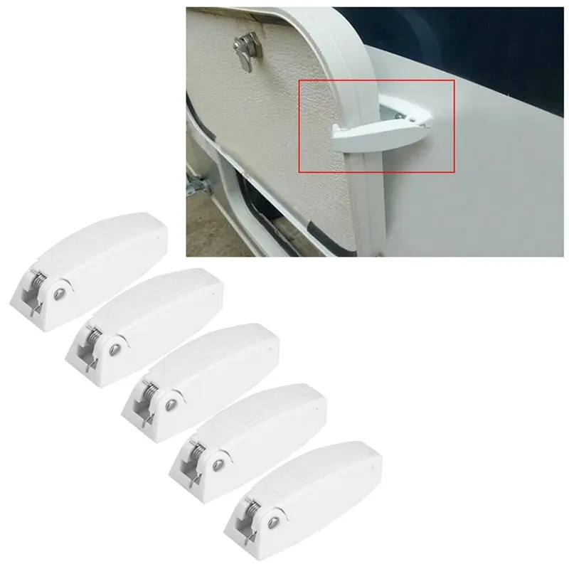 For RV Door Catch Holder Latch 5Pcs Set For RV Motorhome Camper Trailer Travel Baggage-AT36