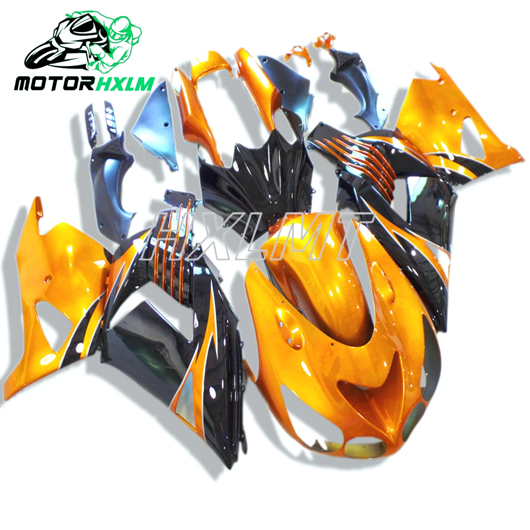 Black green ABS Fairing For Kawasaki Ninja ZX14R 2006-2011 ZZR1400 and ZX14R 06-11 Fairing colorful colored