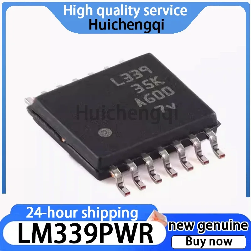 10PCS Genuine LM339PWR Package TSSOP-14 Four-way Differential Comparator