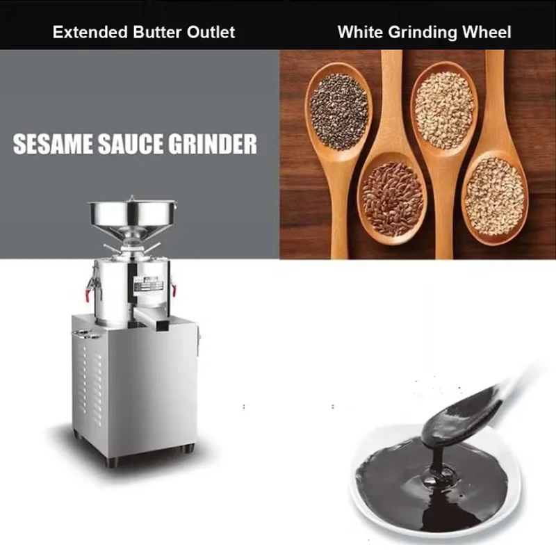 Small Sesame Nut Peanut Butter Processing Grinding Machine Mini Sesame Sauce Machine