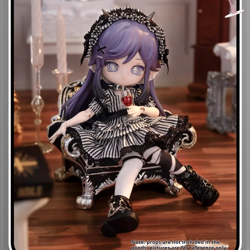 

Cartoon cute COME4FREE daily series striped party doll clothes 12 points OB11 doll BJD skirt doll clothes