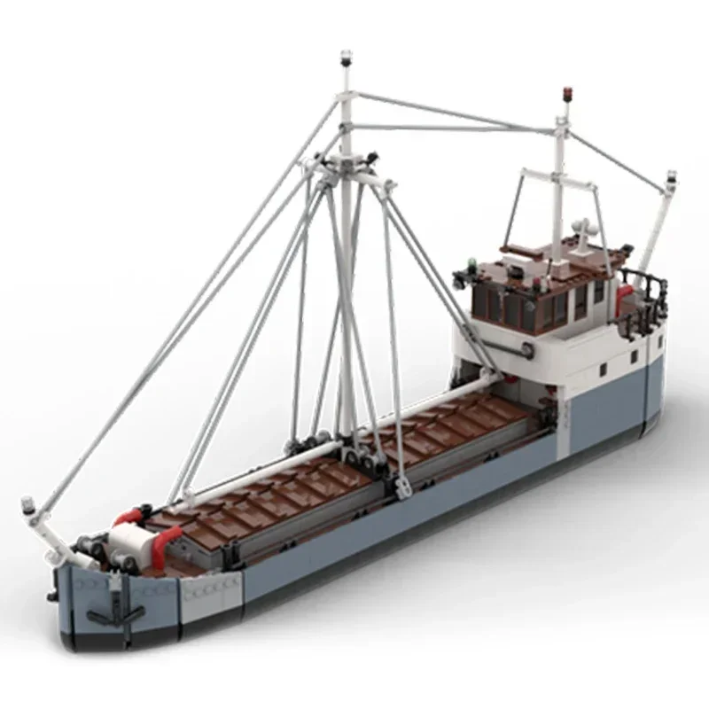 Baía de transporte barco de carga modelo moc tijolos de construção navio de transporte do golfo tecnologia blocos presentes brinquedos de natal diy conjuntos montagem