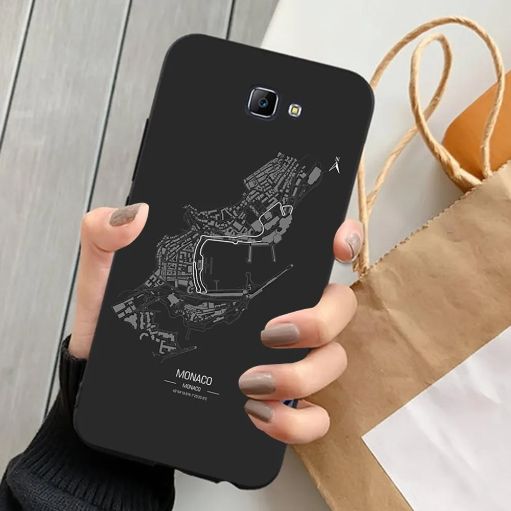 F1 Race Track Prints Phone Case For Samsung J 7 plus 7core J7 neo J6 plus prime J6 J4 J5 Mobile Cover