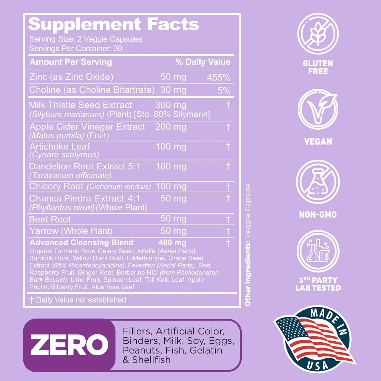 28-IN-1 Liver Detox & Cleanse - Protect The Liver, Improve Detoxification Ability, Enhance Fat Metabolism and Intestinal Health