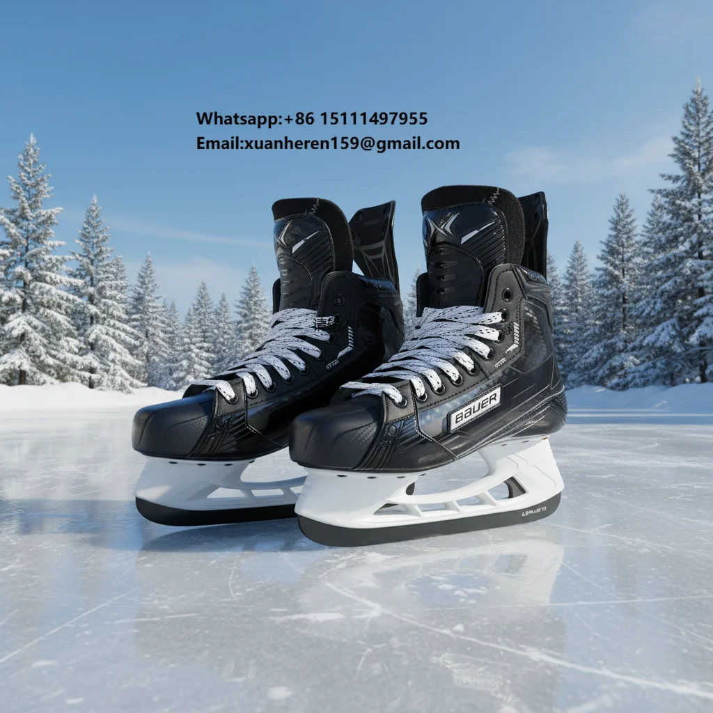 Classic Professional Ice Hockey Skates Comfortable Impact Resistant Shoes for Adult Skating