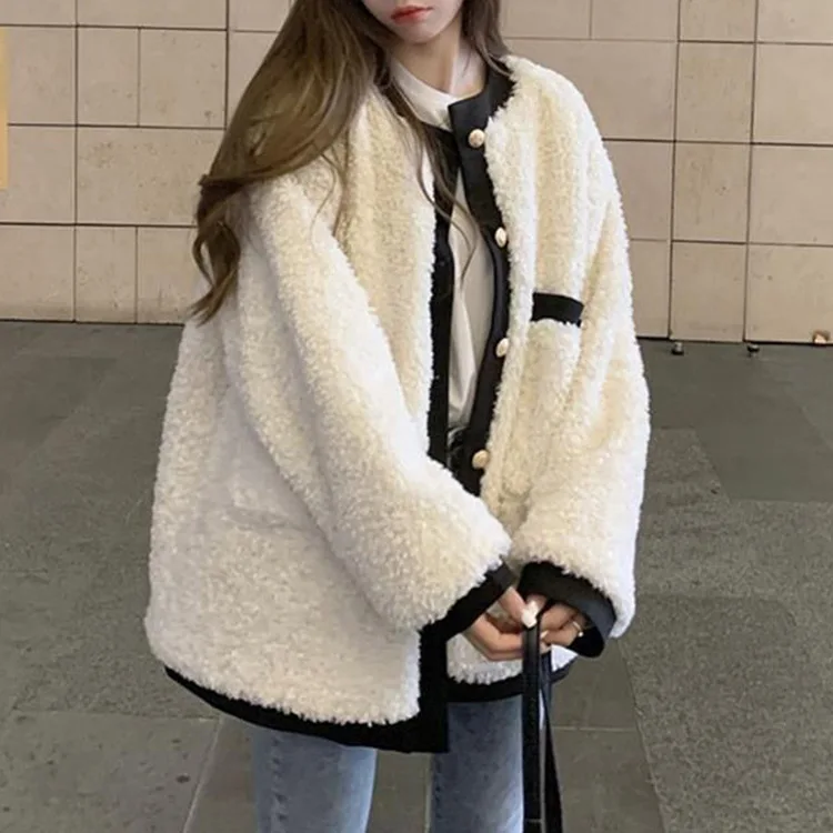 

Жакет из твида женский летний легкий, приятный к телу, с карманами «рыбья кость», универсальный, для города, путешествий, на молнии, для походов, для колледжа, повседневный