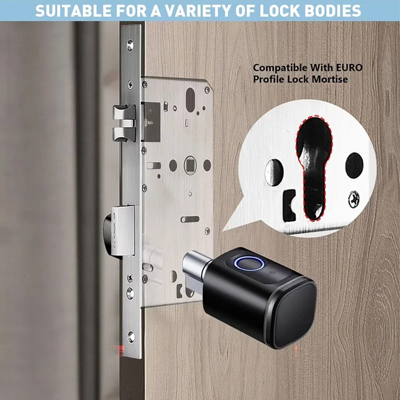 Adjustable ﻿Intelligent Door Locks  Fingerprint Lock Cord Code Swipe Door Lock Household APP Smart European Door Lock