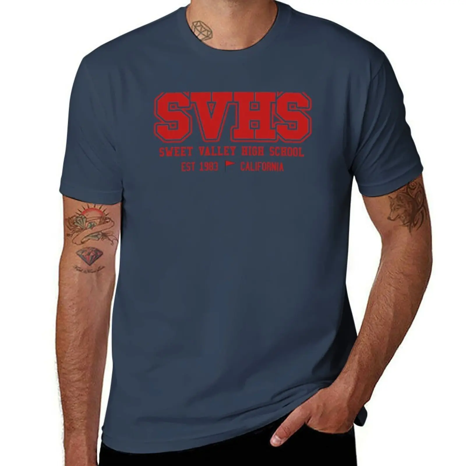 

Sweet Valley High School T-Shirt Functional Casual Short Sleeve Tee