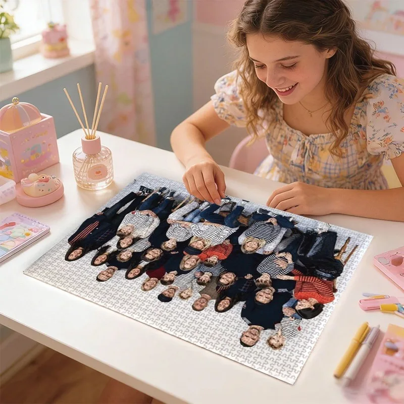35/300/500/1000pcs Personalized Custom Photo Puzzle Selfie Photo Assembling Picture