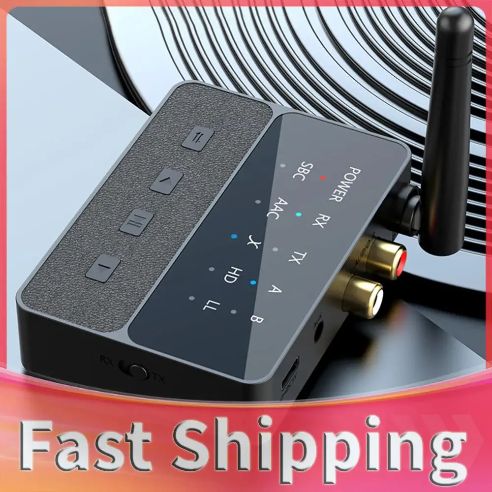 

Bluetooth-Compatible 5.3 Wireless Stereo Receiver Transmitter 3.5mm AUX/RCA 2 In 1 Wireless Audio Dongle for Speaker TV PC