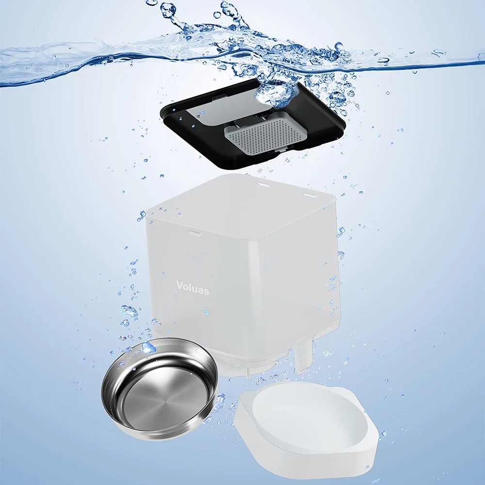 4L Automatic Pet Feeder Large Capacity Tuya APP Smart Cat Feeder Dog Slow Food Dispenser With WIFI Voice Timing Auto Pets Bowl