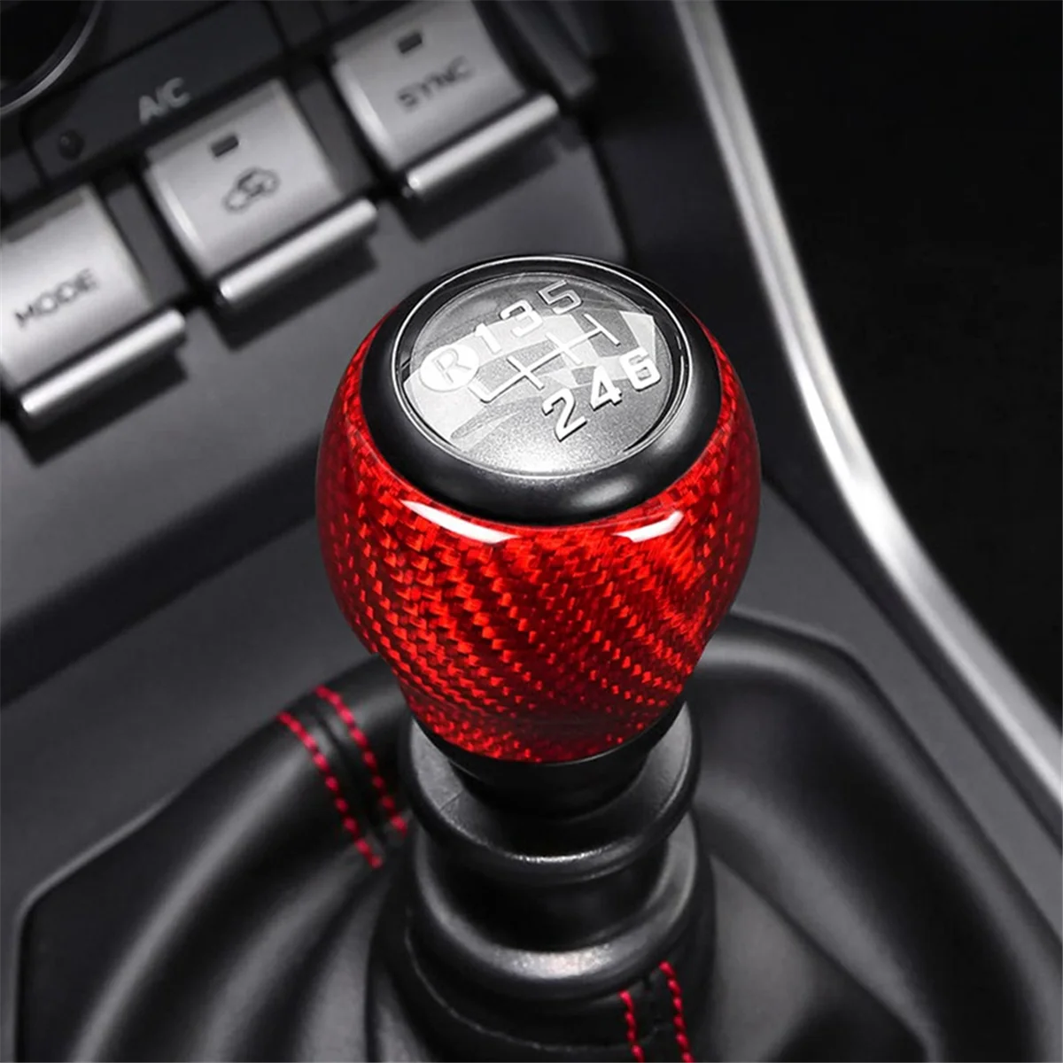 Real Hard Carbon Fiber Sticker for BRZ GR86 2023 Car Gear Shift Cover Interior Trim Accessories(A)