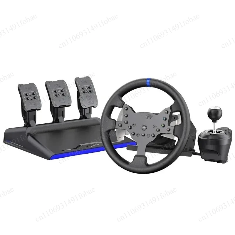 Force Feedback Racing Game Steering Wheel, Multi-console Computer Universal Simulation Driving Equipment