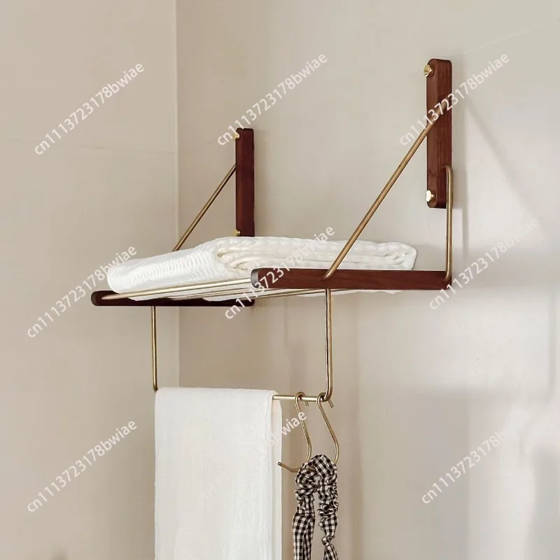 Toilet towel rack non-punching high-end bathroom towel rack integrated wall-mounted toilet wall storage