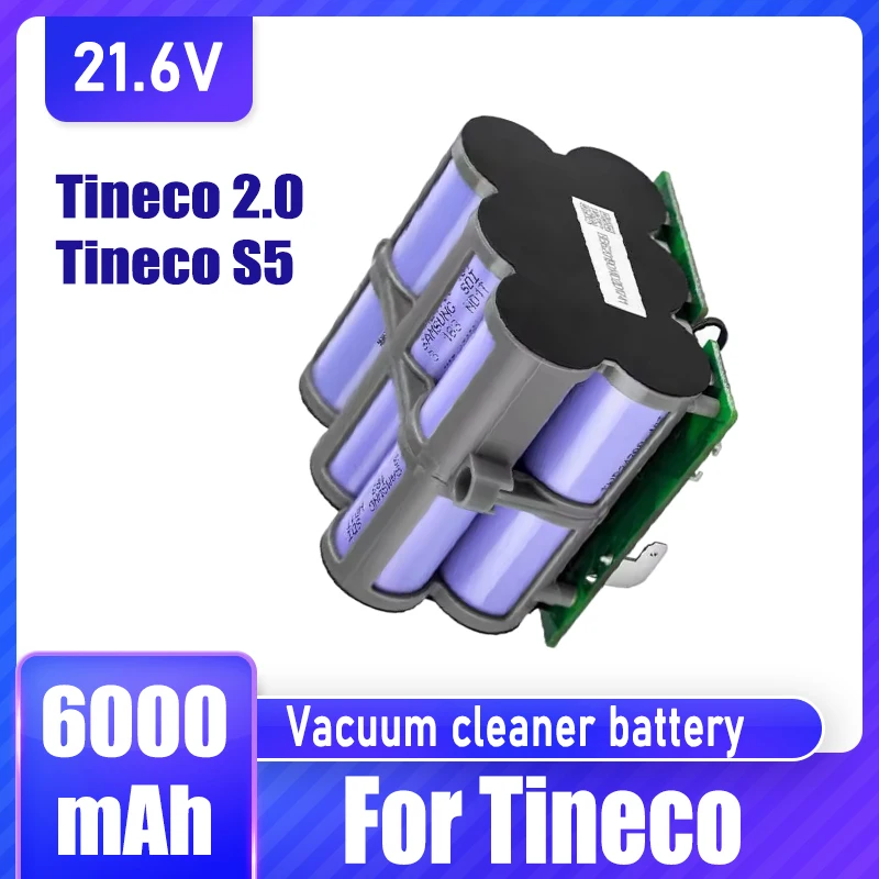 For Tineco FLOOR ONE 2.0 S5 PRO 2 S5 Smart S5 Vacuum Cleaner Battery, 21.6V Lithium Battery, Multiple Capacity Options