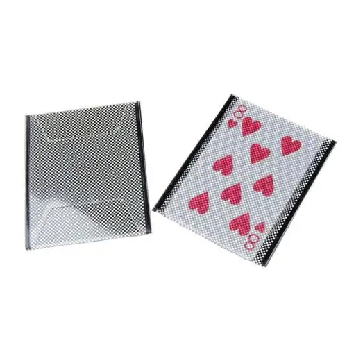 Magic Trick Props Visual Card Transformation Plastic Magic Card Illusion Sleeve for Magician Stage Entertainment