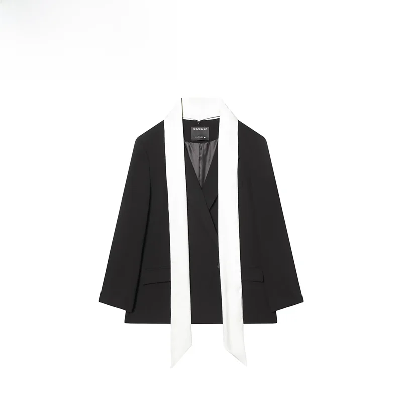 

Faionable универсальный осенний новый женский костюм с шарфом ZR 5063780, полиэстер, деловая сцена, без Duplie Words Or Pases