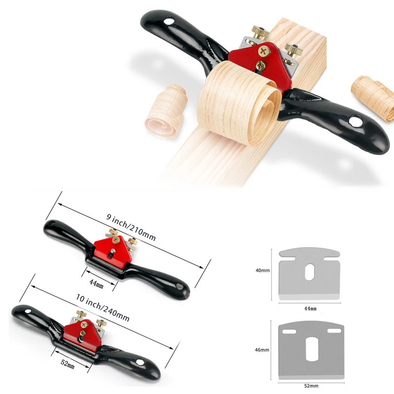 9/10 Inch Woodworking Planer Adjustable Spokeshav Hand Cutting Edge Chisel Carpenter Woodworking Plane Trimming Tools