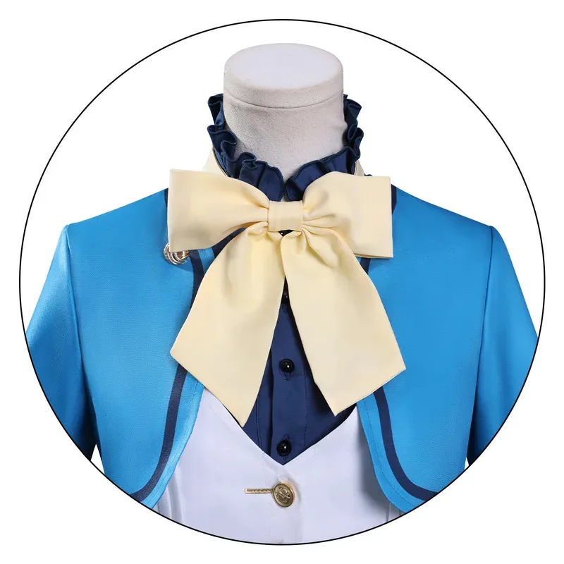 2025 11 أسرار أنيمي الساحرة الصامتة مونيكا ايفريت فستان مُصمم حسب الطلب زي الكلية أغطية الرأس حفلة الهالوين للنساء