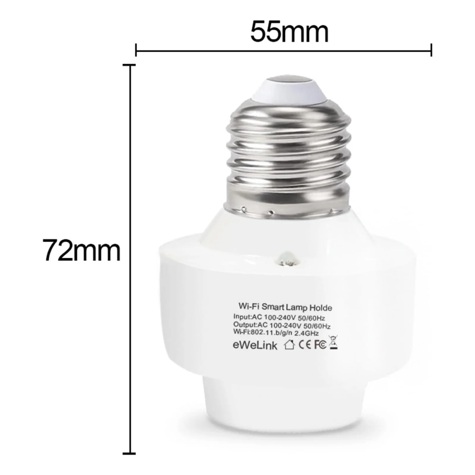 Tuya WiFi Mini Inteligentny Oprawnik Lampy E26 E27 Bezprzewodowe Gniazdo Sterowane Aplikacją Zdalne Sterowanie Timer Włącznik Kompatybilny z Alexa i Google Home