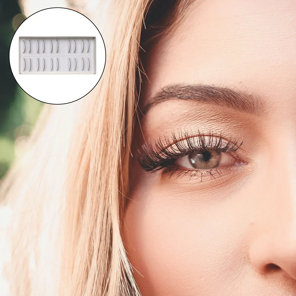 

10 Pairs False Eyelashes Simulation Practice Lash Extensions Supplies Training Strips for Mannequin Eyelash Practice
