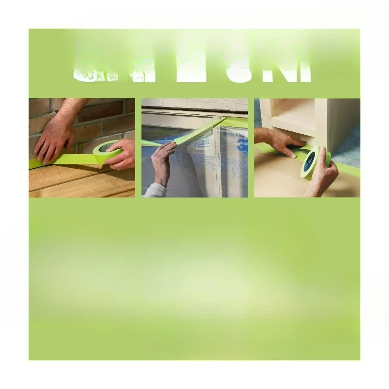 Rough Surface Painter's Tape, Green, 1 Roll
