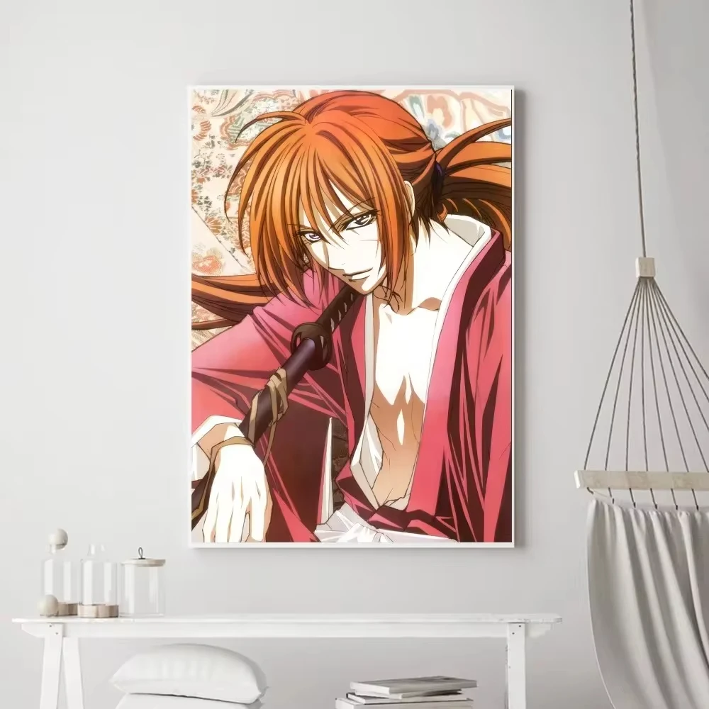 Anime Rurouni Kenshin 2023 Poster Vintage Prints Art Home Painting Bathroom Kitchen Bar Accessories