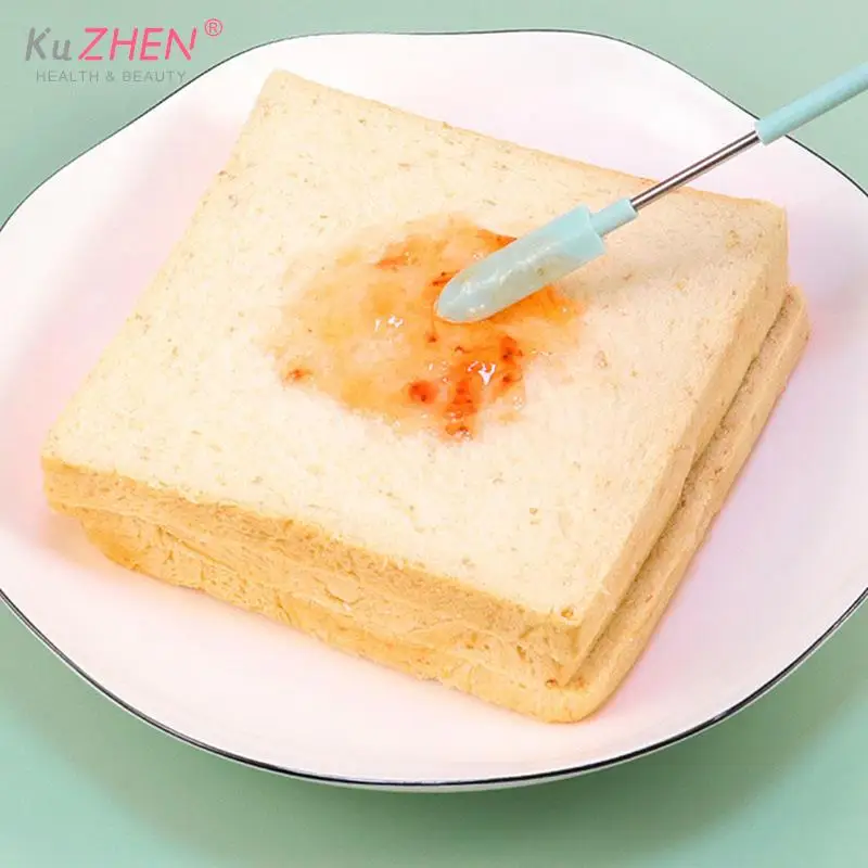 Picture 4: 1PC Silicone Mini Spatula Cosmetic Scraper Double-headed Scraper Baking Scraper Silicone Scraper Jam Spatula Makeup Kit