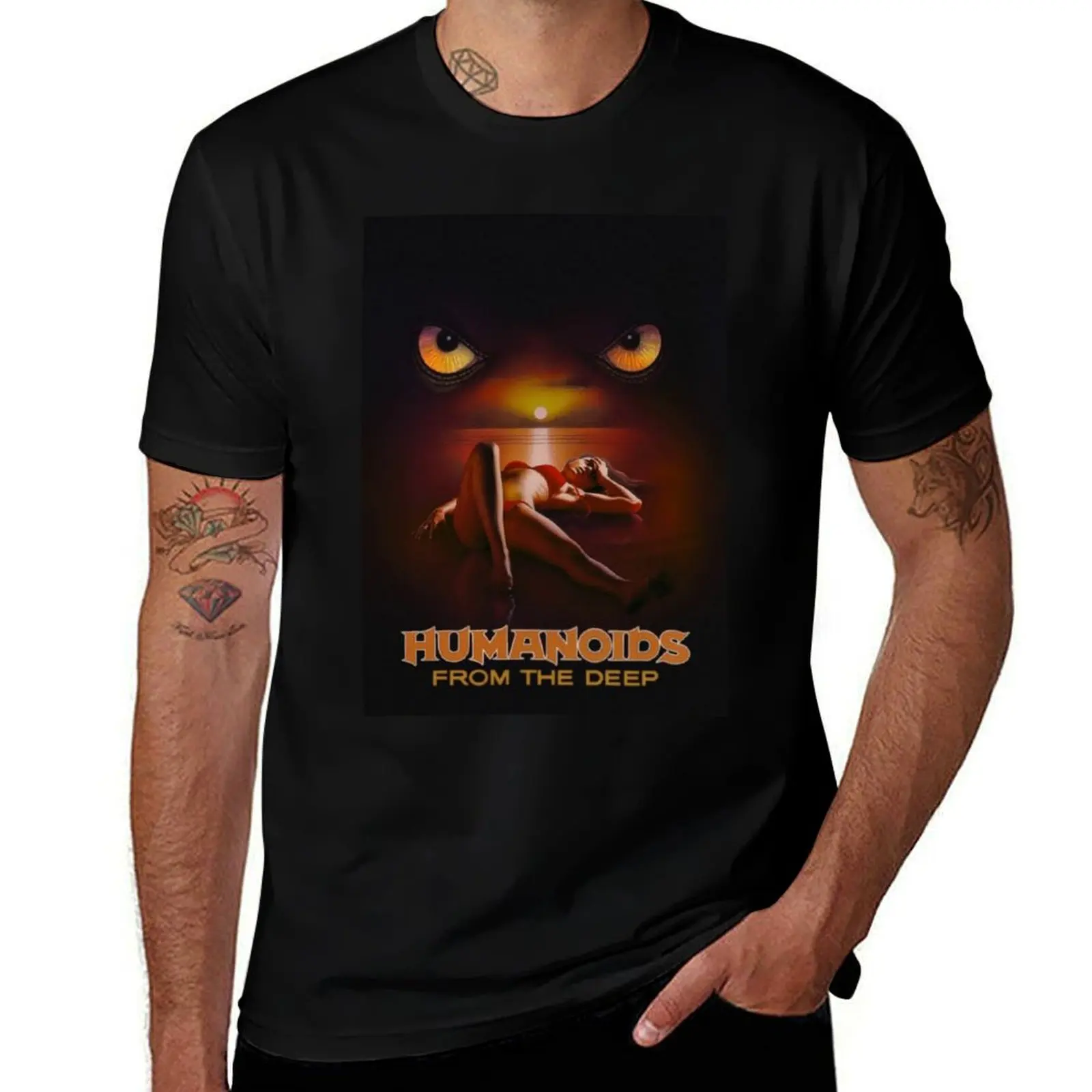 Humanoids from the Deep Movie Poster T-Shirt funny t shirts dark humor T-Shirt