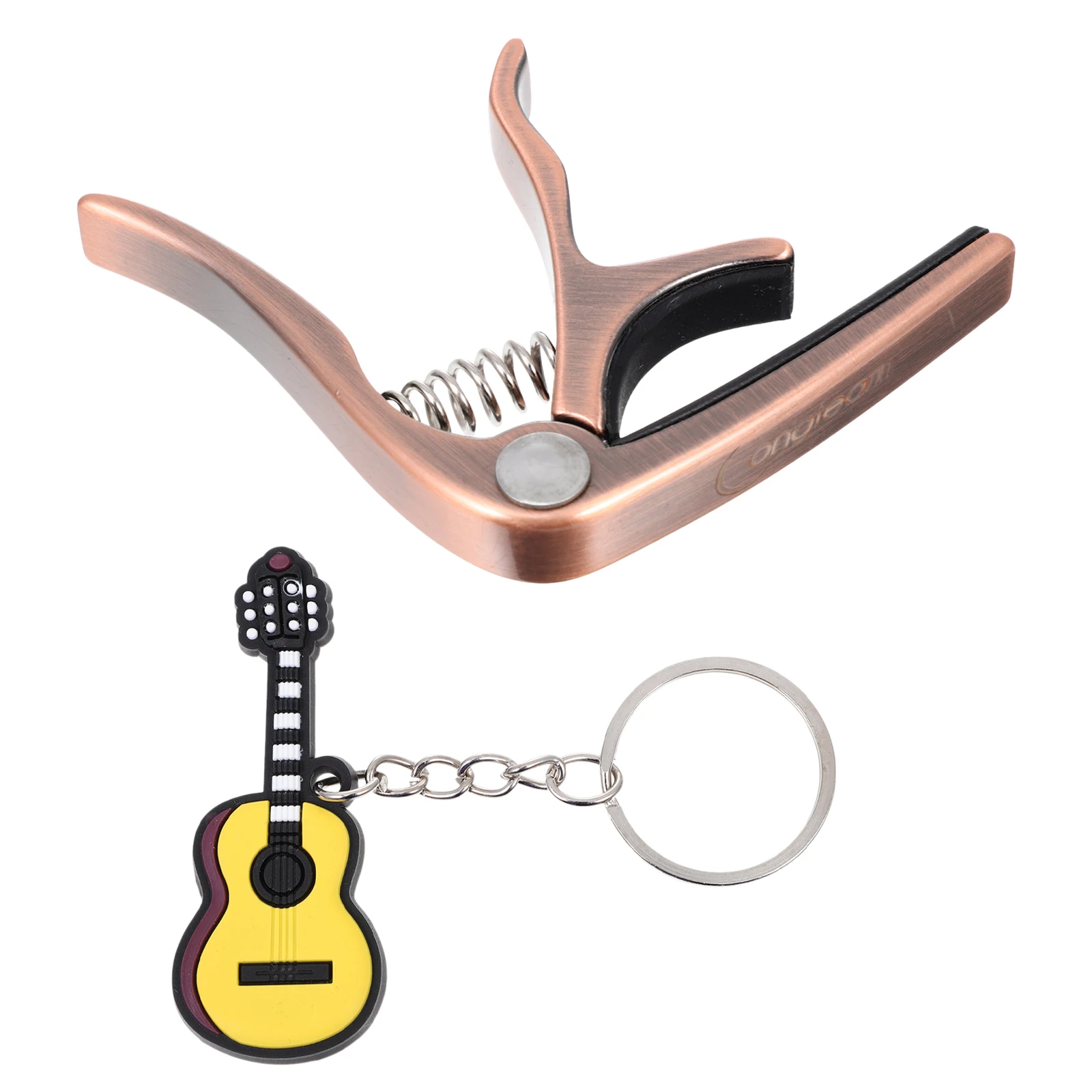 

1 set Ukulele Capo Clip Set Zinc Alloy Durable Guitar Instrument Accessory Tone Modifier Part Wear Resistant Safe to Use