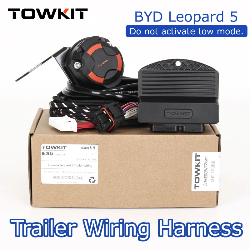 Trailer Wiring Harness Kit for BYD Formula Leopard 5 EUR 7/12/13 Pin Trailer Light Controller, Plug & Play Towing Signal Cable