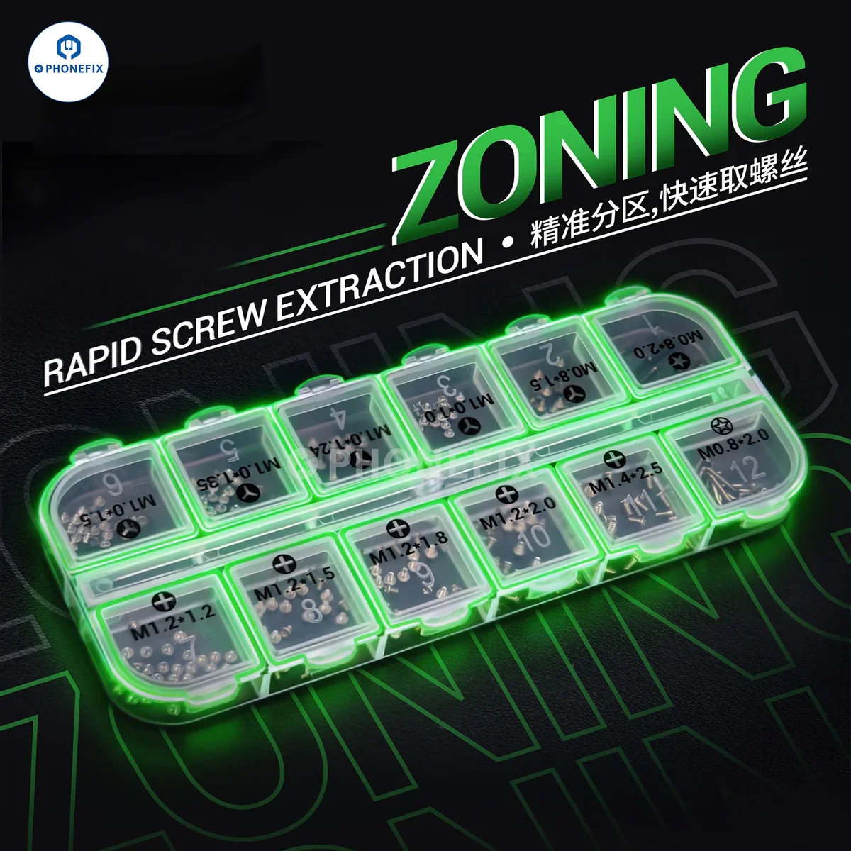 

2UUL SC22 Запасной винт12 Phillips/Y/нижние винты для разборки IPhone Установка Ремонт Zoning Инструмент для быстрой извлечения винтов