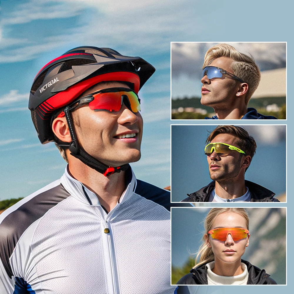 VICTGOAL Cycling Sunglasses Men Women Photochromic MTB Road Bike Glasses UV400 Protection Bicycle Sports Driving Fishing Eyewear