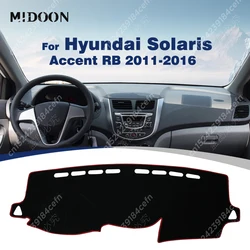 Car Dashboard Cover For Hyundai Solaris Accent RB 2011 2012 2013 2014 2015 2016 Dash Mat Anti-UV Carpets Car Accessories