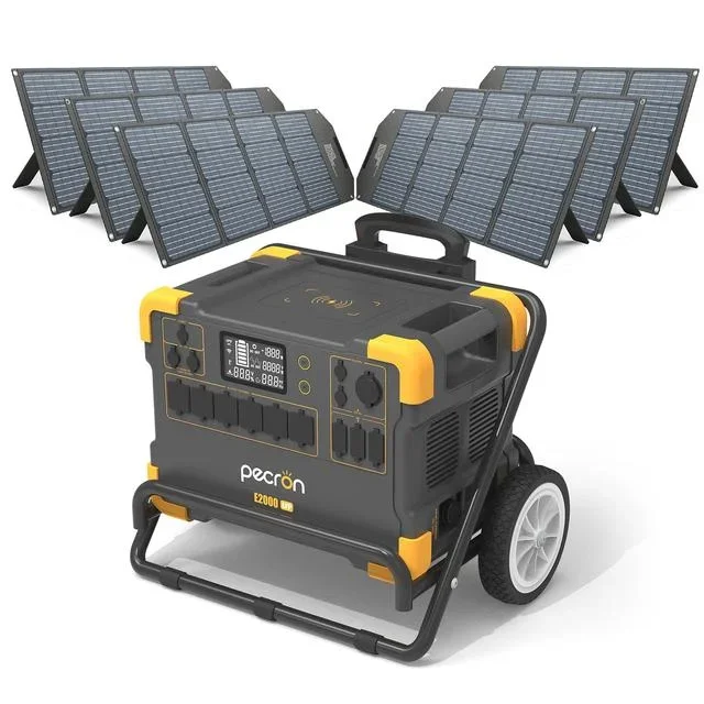 

Pecron New 8k Watt Hours E2000LFP Superior Fast Charge Solar Generator, Solar Energy System, Home Portable Power Station