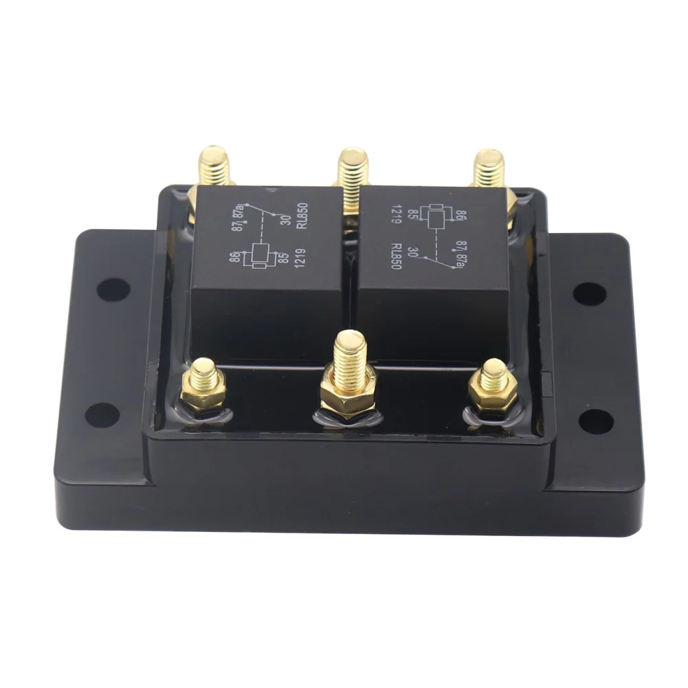 

5541100 Forward And Reverse Relay Module 12V 80A for Tarp Or Winch Motor Snow Plow & Lift 6 Terminals Auto Accessories