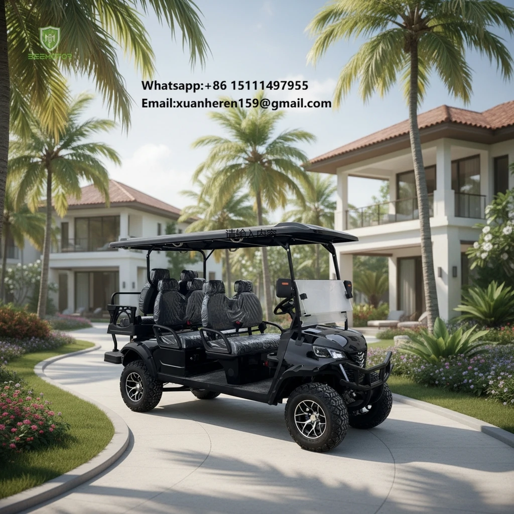 Electric Cart 6-seat Off-road Electric Golf Course Car Hunting Car Atv Manufacturer Ce