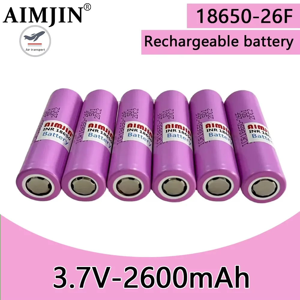 

18650 26F 3.7V 2600mAh Rechargeable Battery With USB Charger, Suitable For Our 18650 Toys, Tools, Flashlight Batteries, Etc