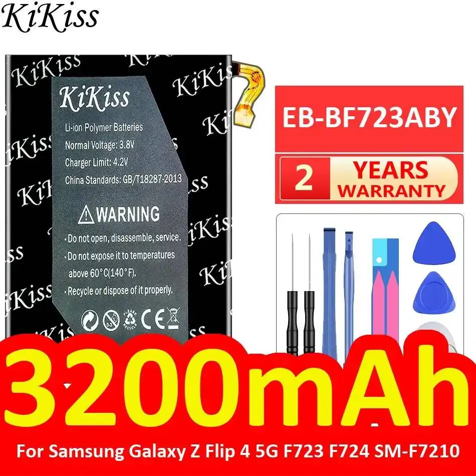 

Аккумулятор для мобильного телефона Samsung Galaxy Z Flip 4 5G F723 F724 SM-F7210, 3200 мАч, EB-BF723ABY, высокой эффективности